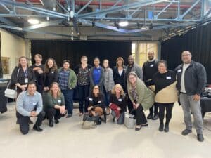 Volunteers gathered for a group photo at Internship Launch Day.