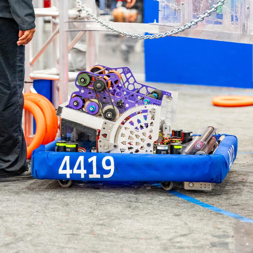 Photo of the robotics entry Team Rewind 4419