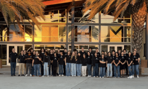 Members of High Tech High Mesa's robotics team pose for a group photo.