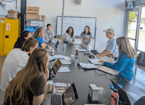 Educators in College and Career Technical Education (CCTE) train together in a new student-designed state-of-the-art biotechnology lab.